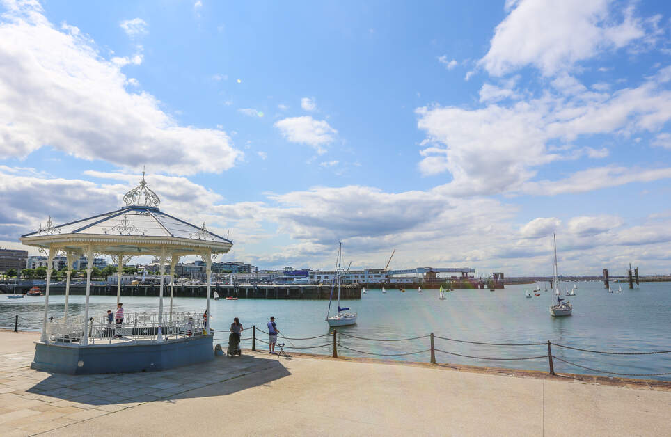 fishing by dun laoghaire bandstand