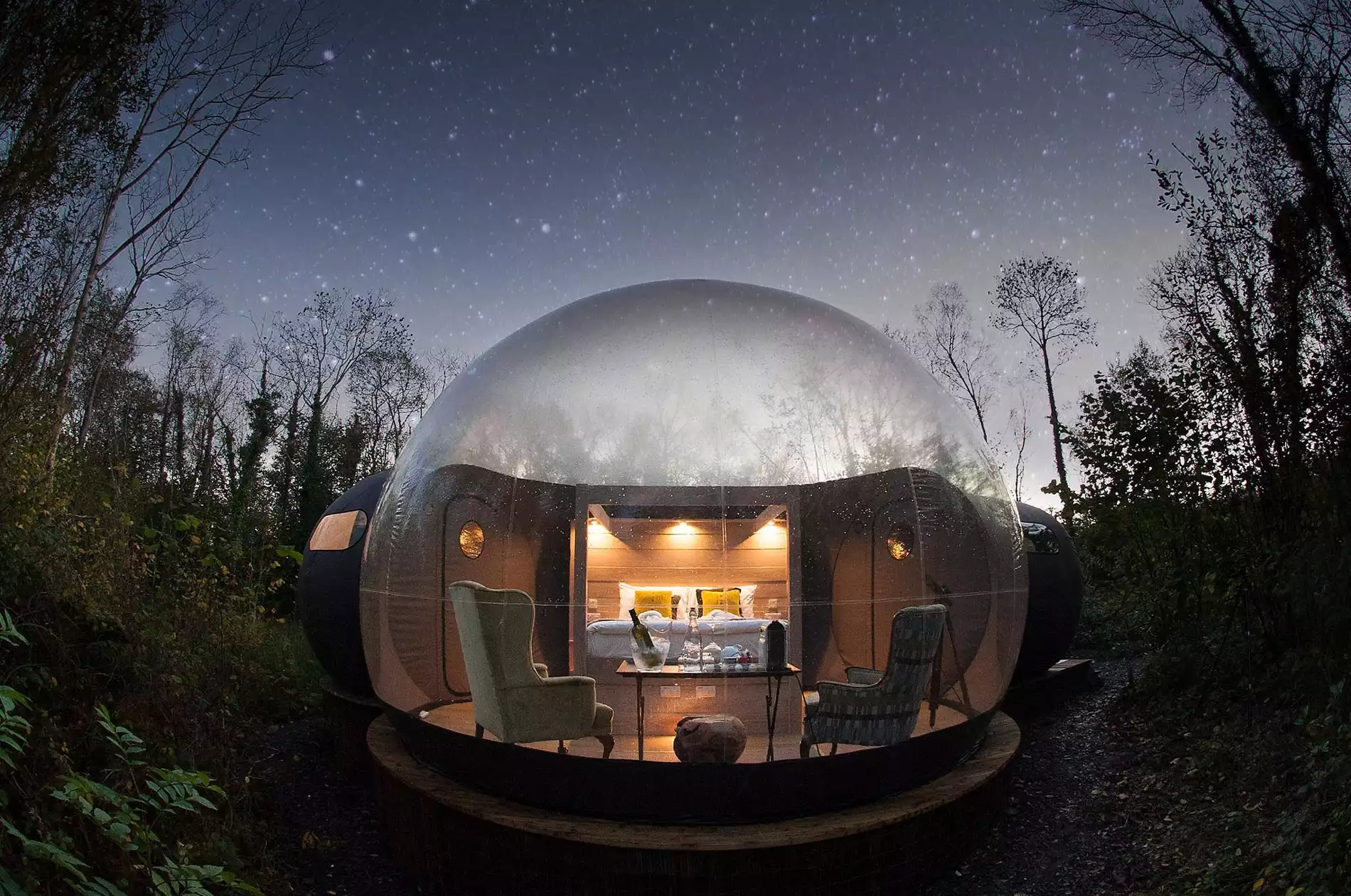 Finn Lough Bubble Domes, County Fermanagh