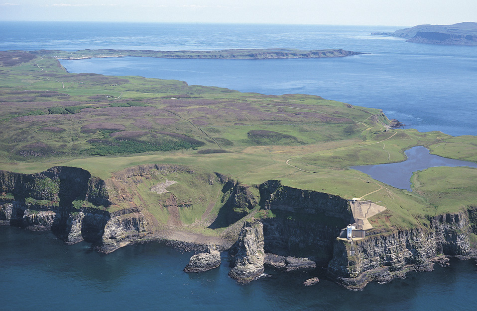 Rugged cliffs and sea views at Rathlin Island, just off the County Antrim coast.