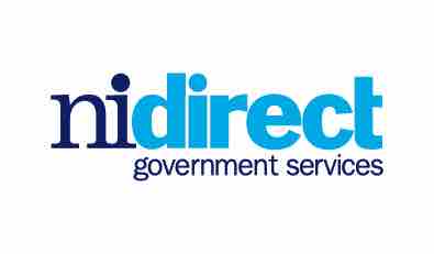 Logo of NI Direct Government Services featuring bold blue and black text on a white background.