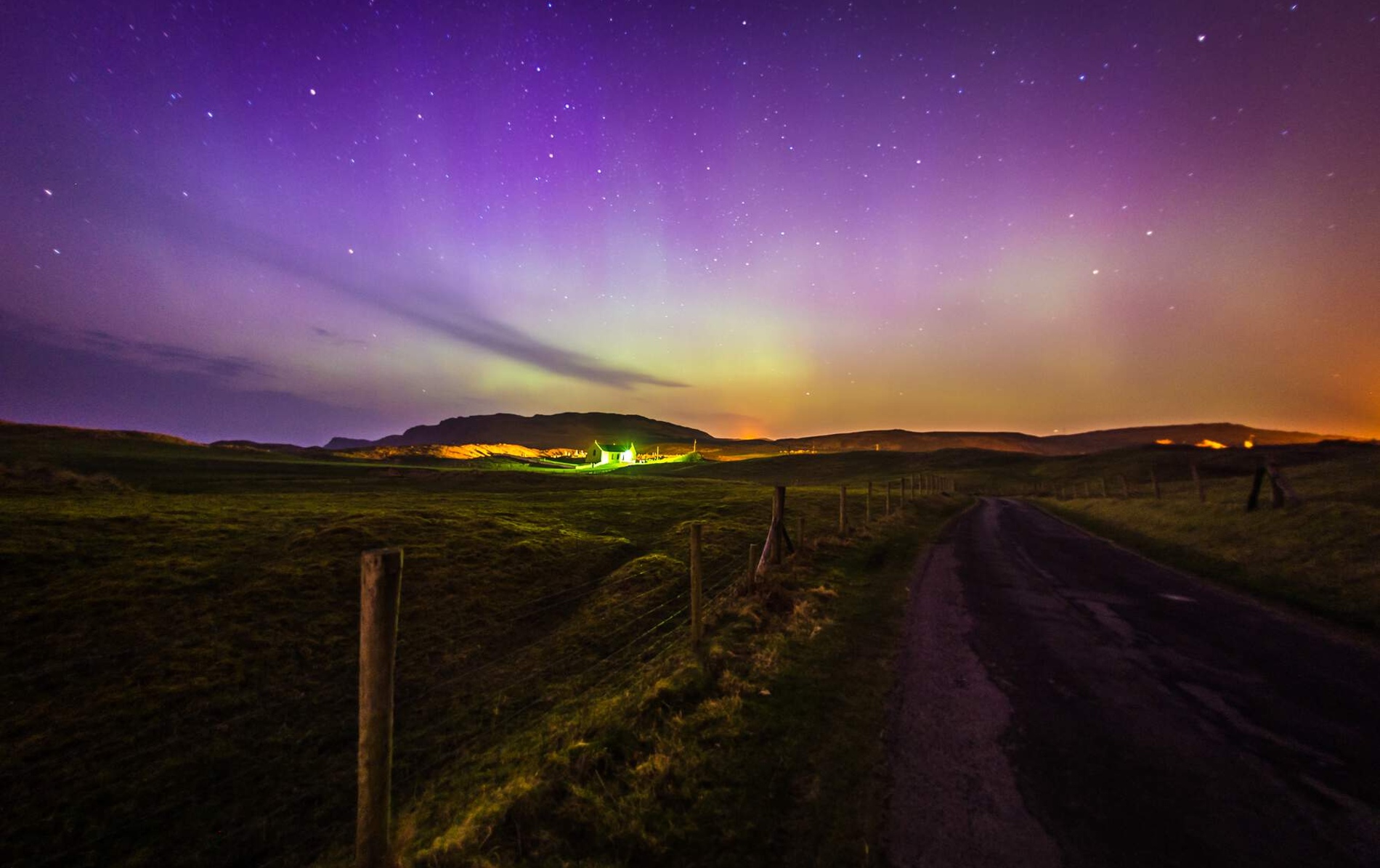 Persiguiendo la aurora boreal en Irlanda