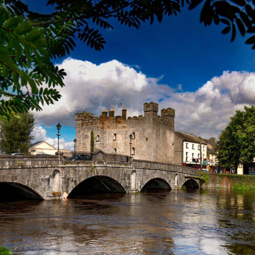 White's Castle beside Athy Bridge over the River Barrow in Athy, County Kildare.