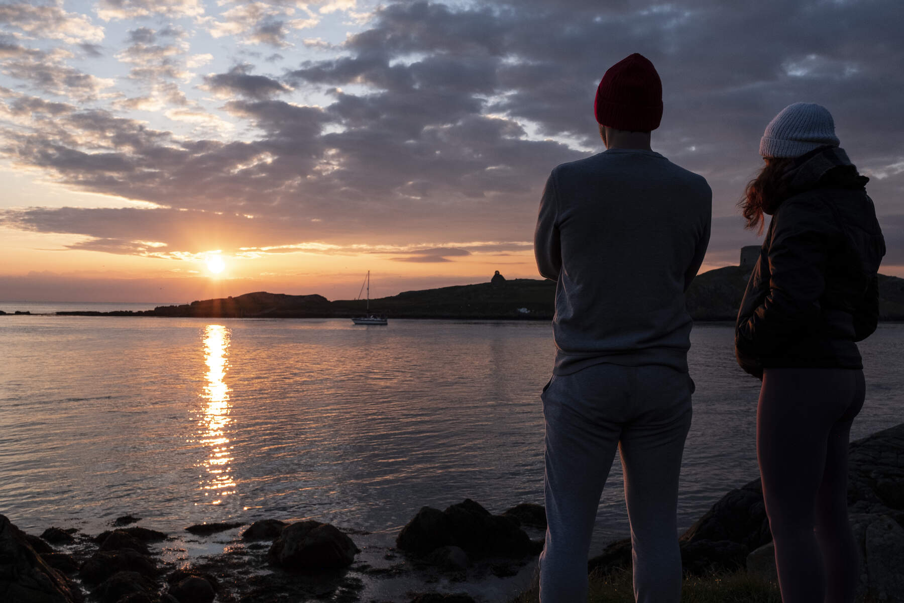 Sunrise over Dalkey Island from Dillons Park DublinWeb Size