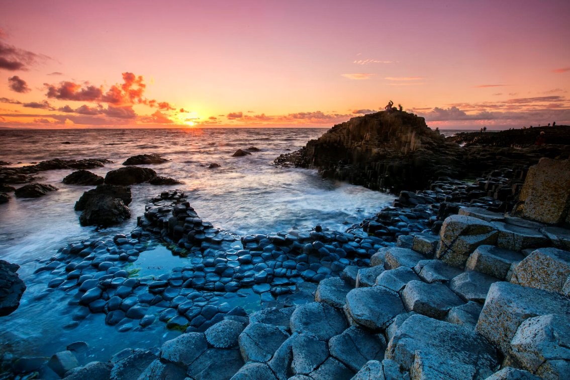 Giants Causeway Sunset