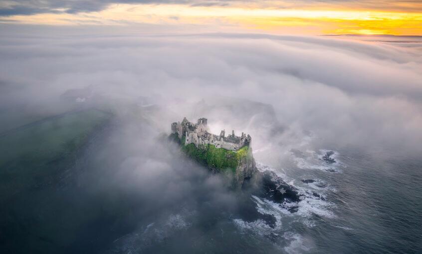 Dunluce Castle Aerial Co AntrimTI7318R