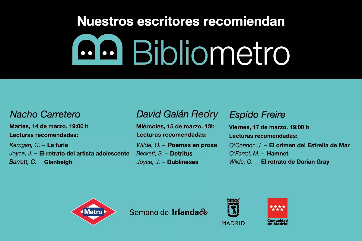 Recomendaciones de Bibliometro por la Semana de Irlanda