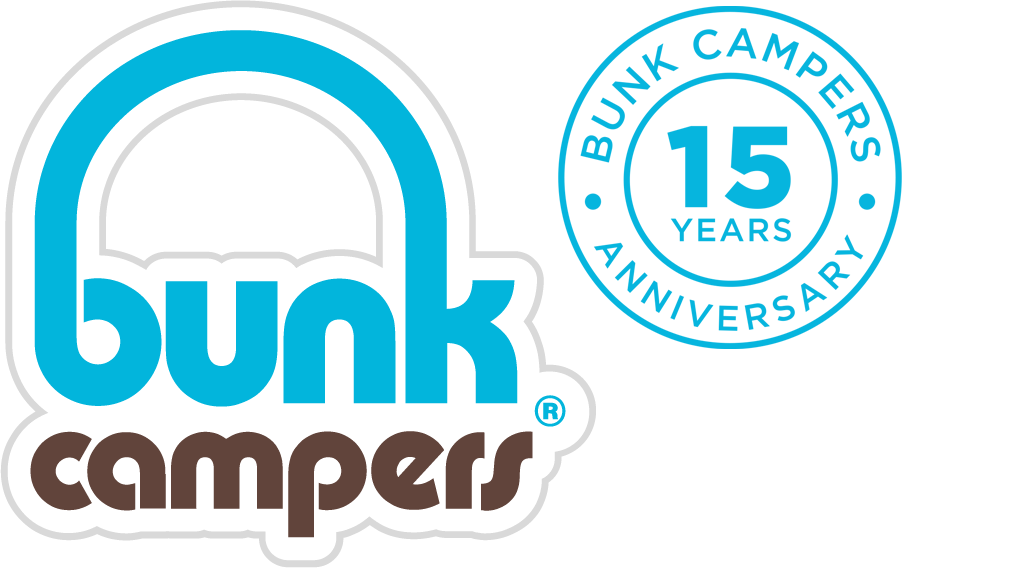 Logo of Bunk Campers, a popular campervan hire company in Ireland and Northern Ireland.