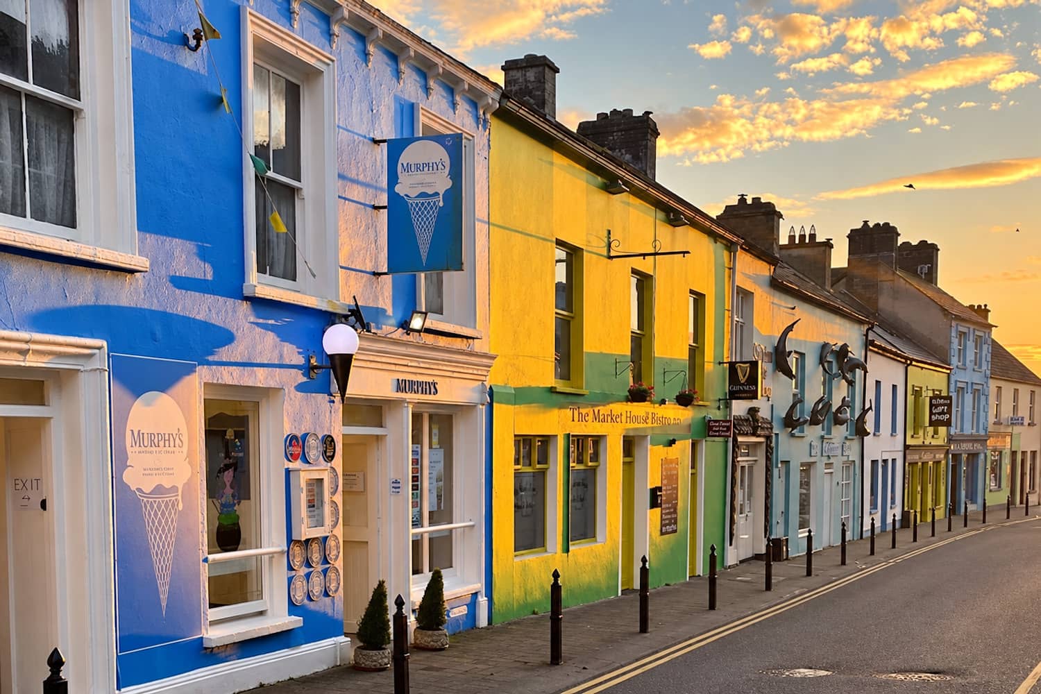 Colourful street in Dingle, County Kerry, home to Murphy’s Ice Cream.