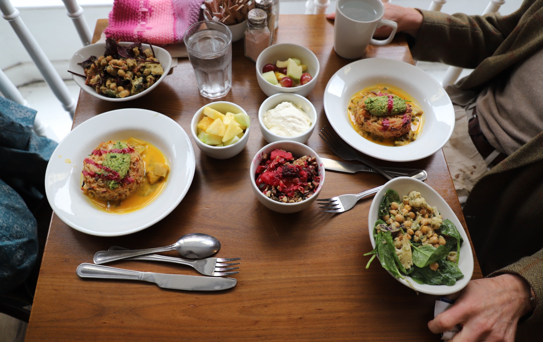 Colourful vegetarian meal served at Cornucopia restaurant, Dublin City.