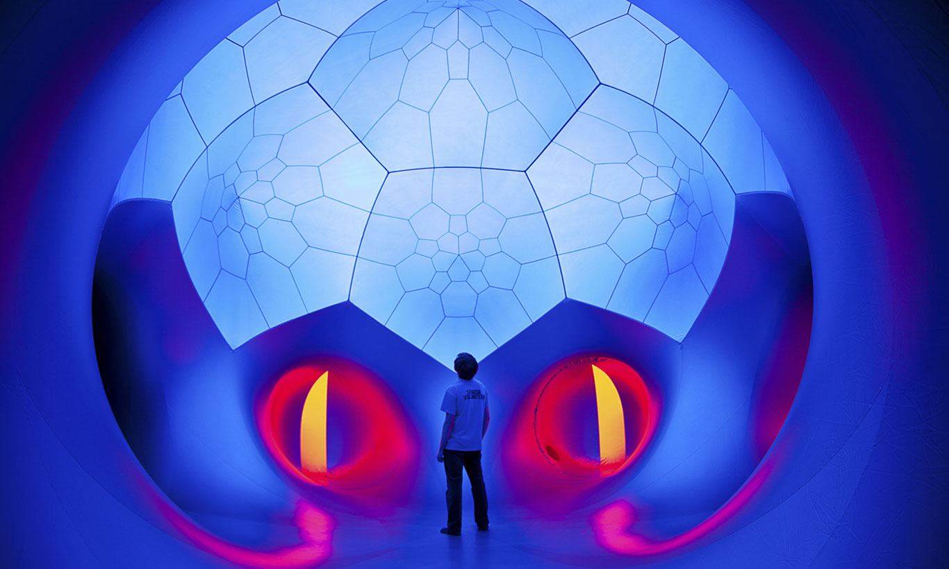glowing-exhibition-background