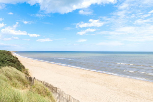 A sandy beach