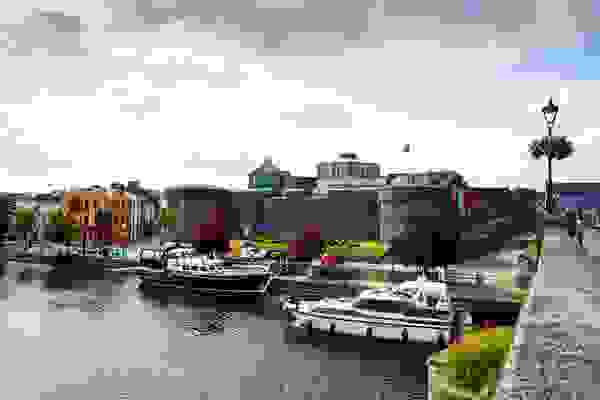 Boats-by-Athlone-Castle-County-Westmeath