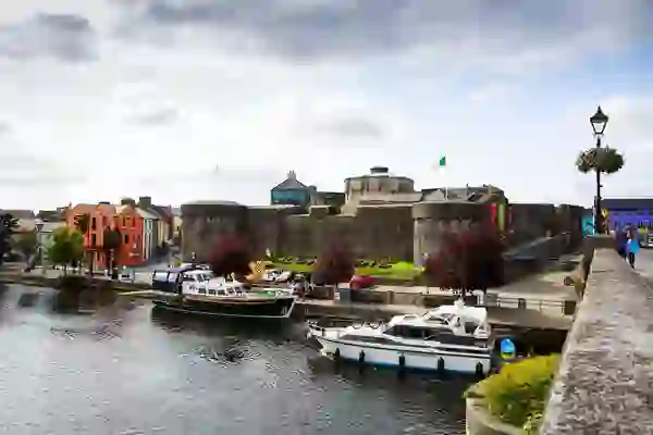 Boats-by-Athlone-Castle-County-Westmeath