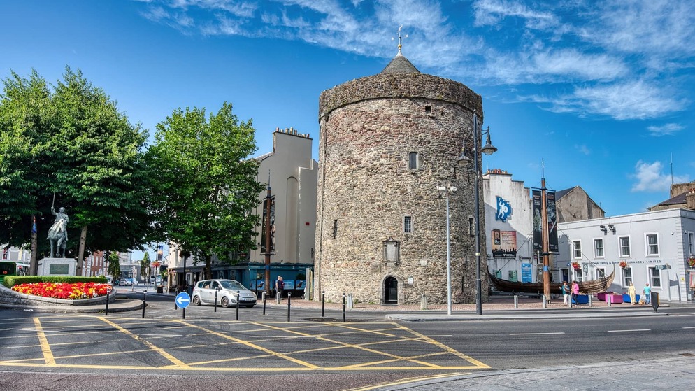 Reginald’s Tower in Waterford City, a medieval stone tower beside the waterfront in the Viking Triangle.