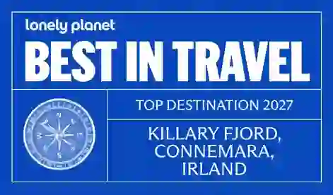 Das „Best in Travel“-Abzeichen von Lonely Planet kürt Connemara und den Killary Harbour in Irland zu einem der Top-Reiseziele für 2027.
