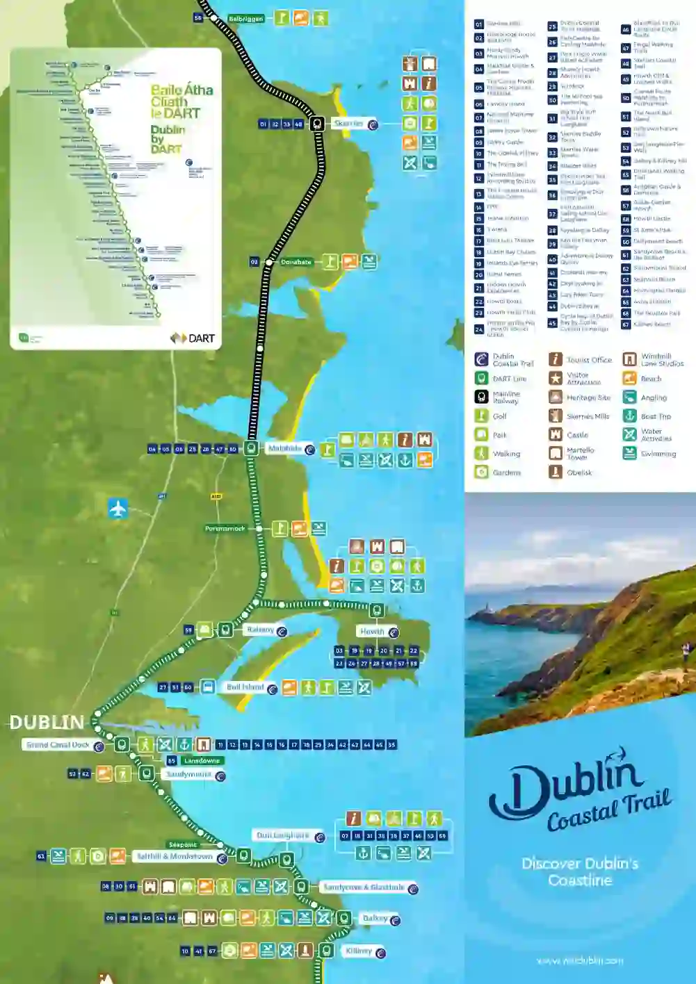Dublin Coastal Trail map