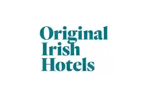 Original Irish Hotels Logo in blue font with white backround