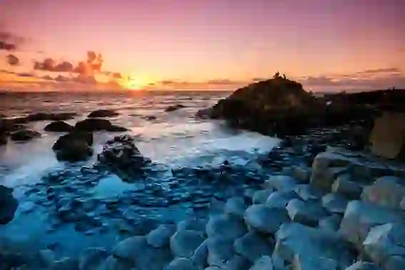 Giants Causeway Sunset