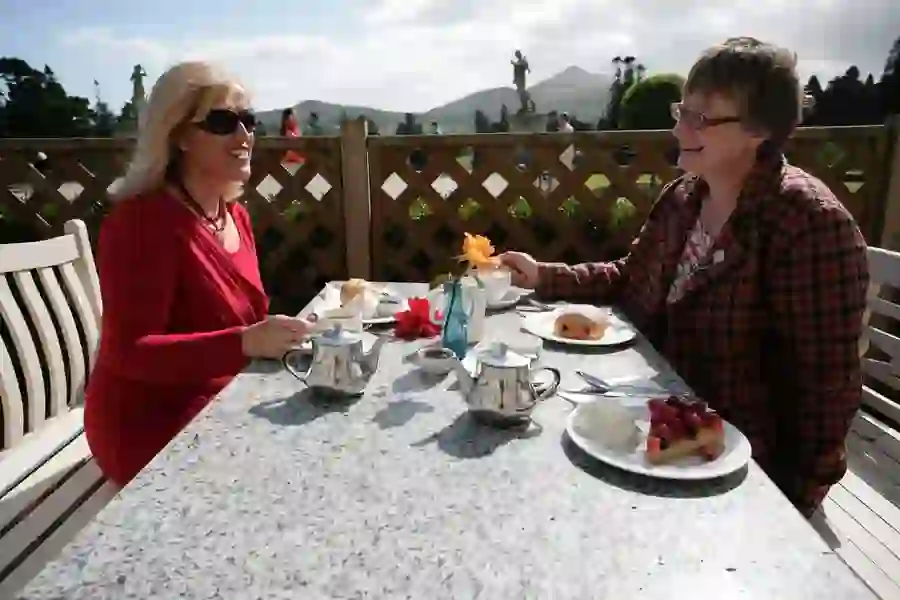 Diners at the Avoca Terrace Cafe Powerscourt House and Gardens Co Wicklowwebsize2500x1200px
