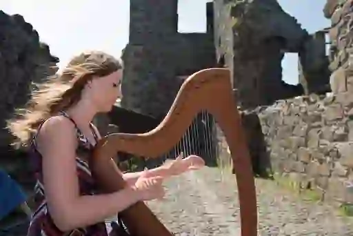 Harp player Dunluce Castlewebsize2500x1200px