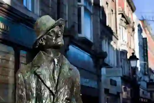 James Joyce statue North Earl Street Dublin citywebsize2500x1200px