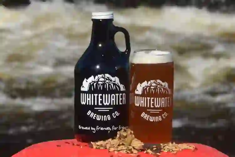 Whitewater Brewing Company craft beer beside a river in County Down.