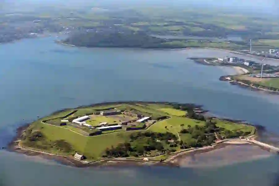 Aerial view of Spike Island Cobh Co Corkwebsize2500x1200px