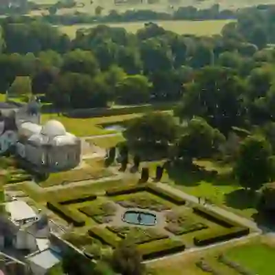 killruddery-house-gardens-wicklow-aerial-view