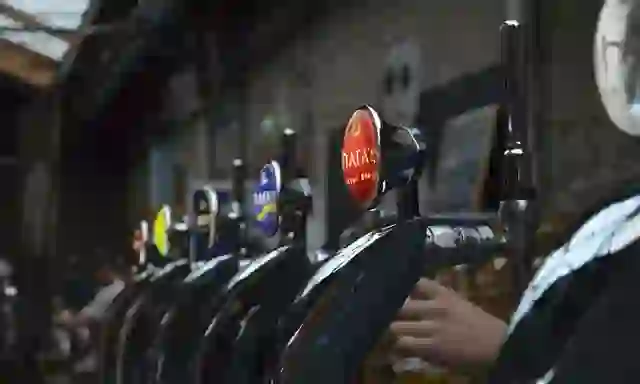 Microbreweries beer taps