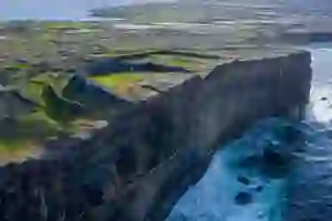 Drone image of the Aran Islands